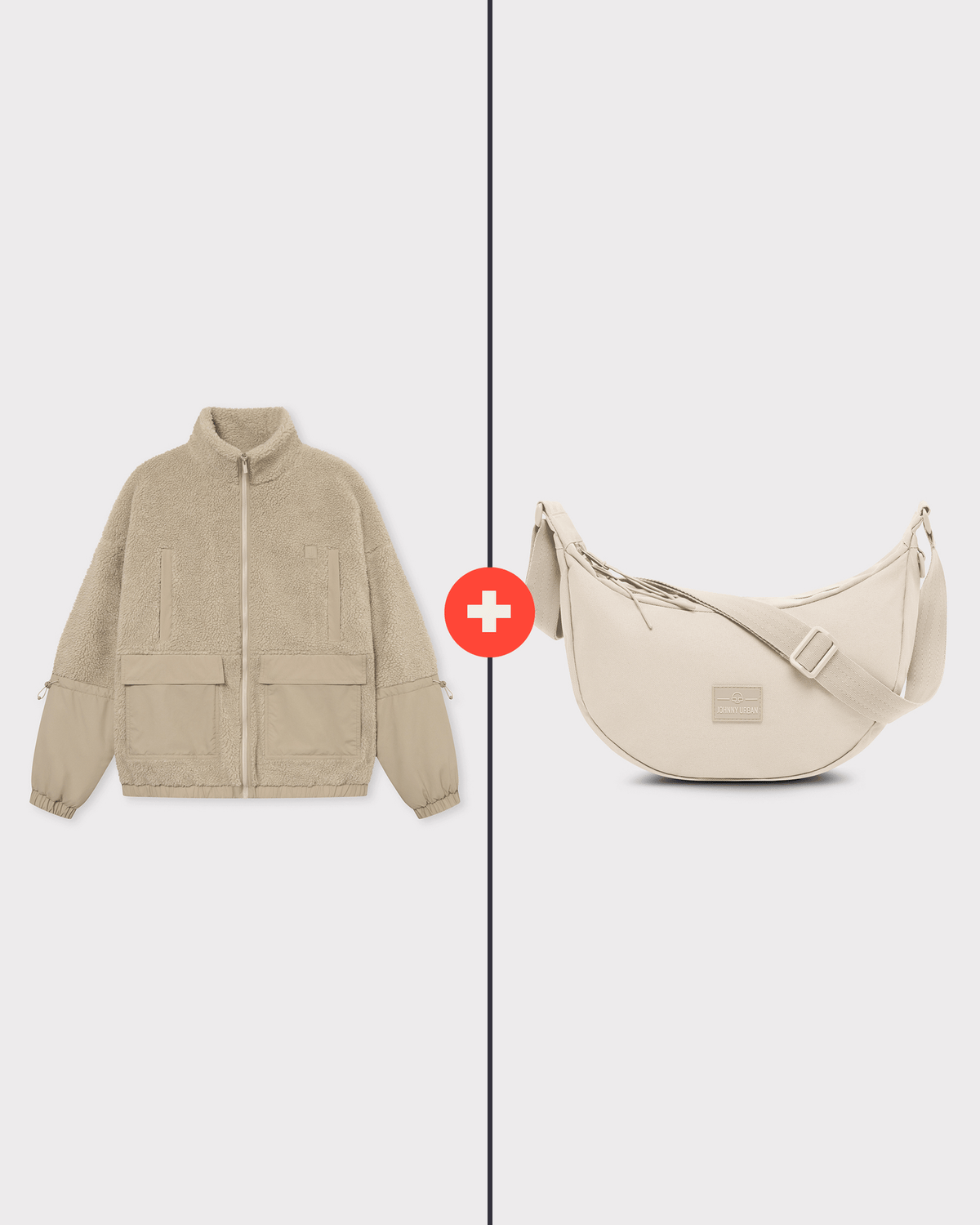 Fleece Jacket + Half Moon Bag Bundle