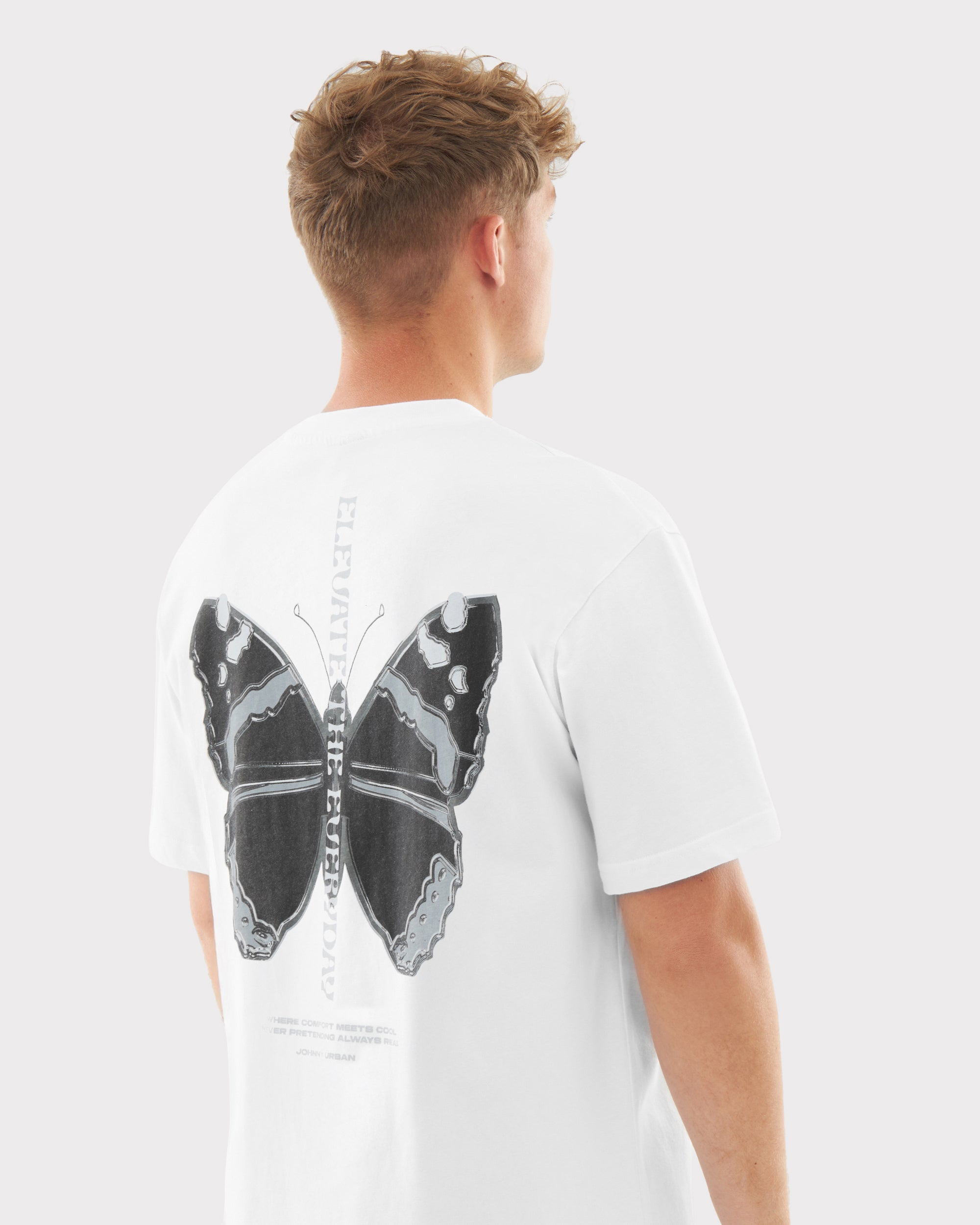 Oversized T-shirt with butterfly print | Johnny Urban
