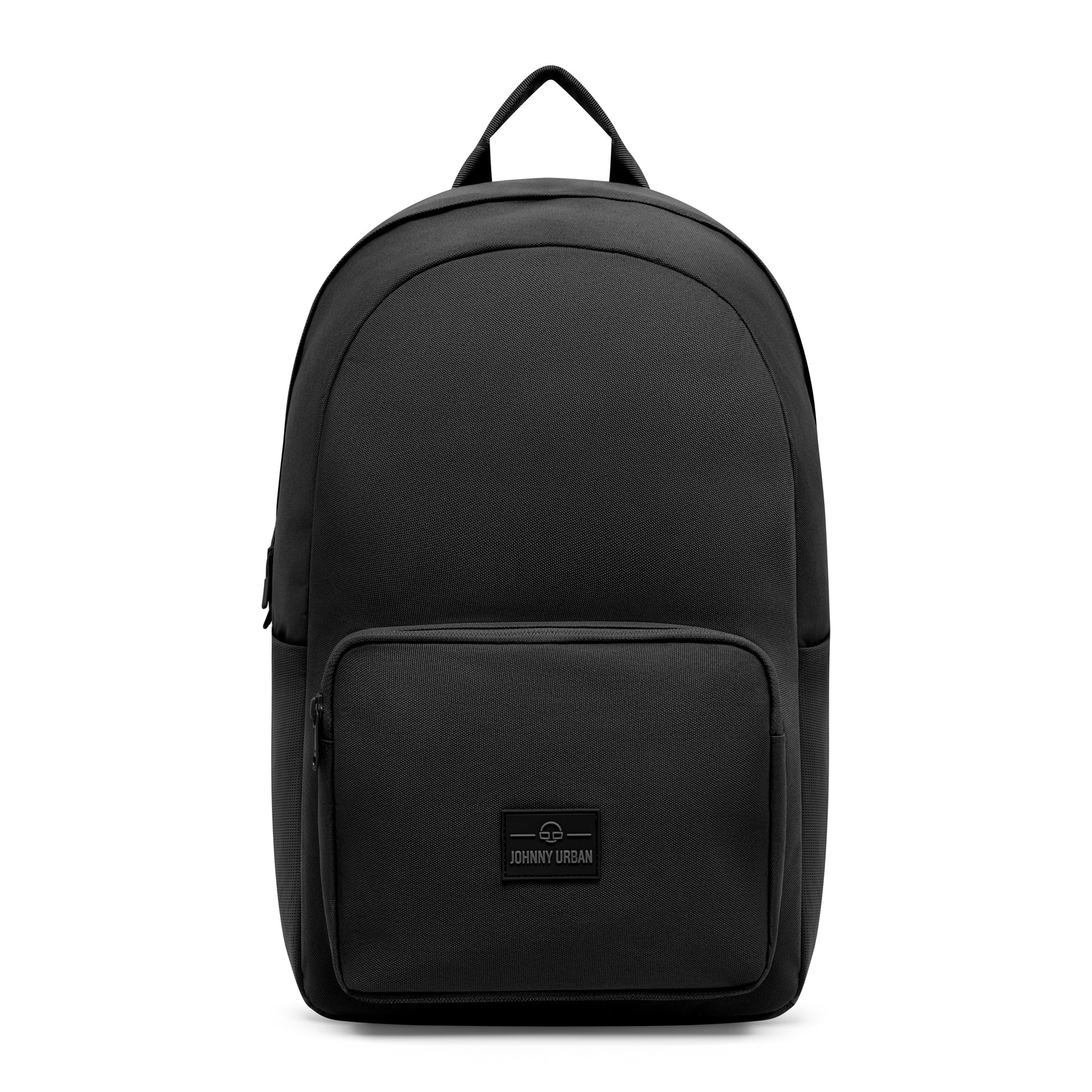 Schwarzer ergonomischer Rucksack 'Mo' von Johnny Urban mit Fronttasche