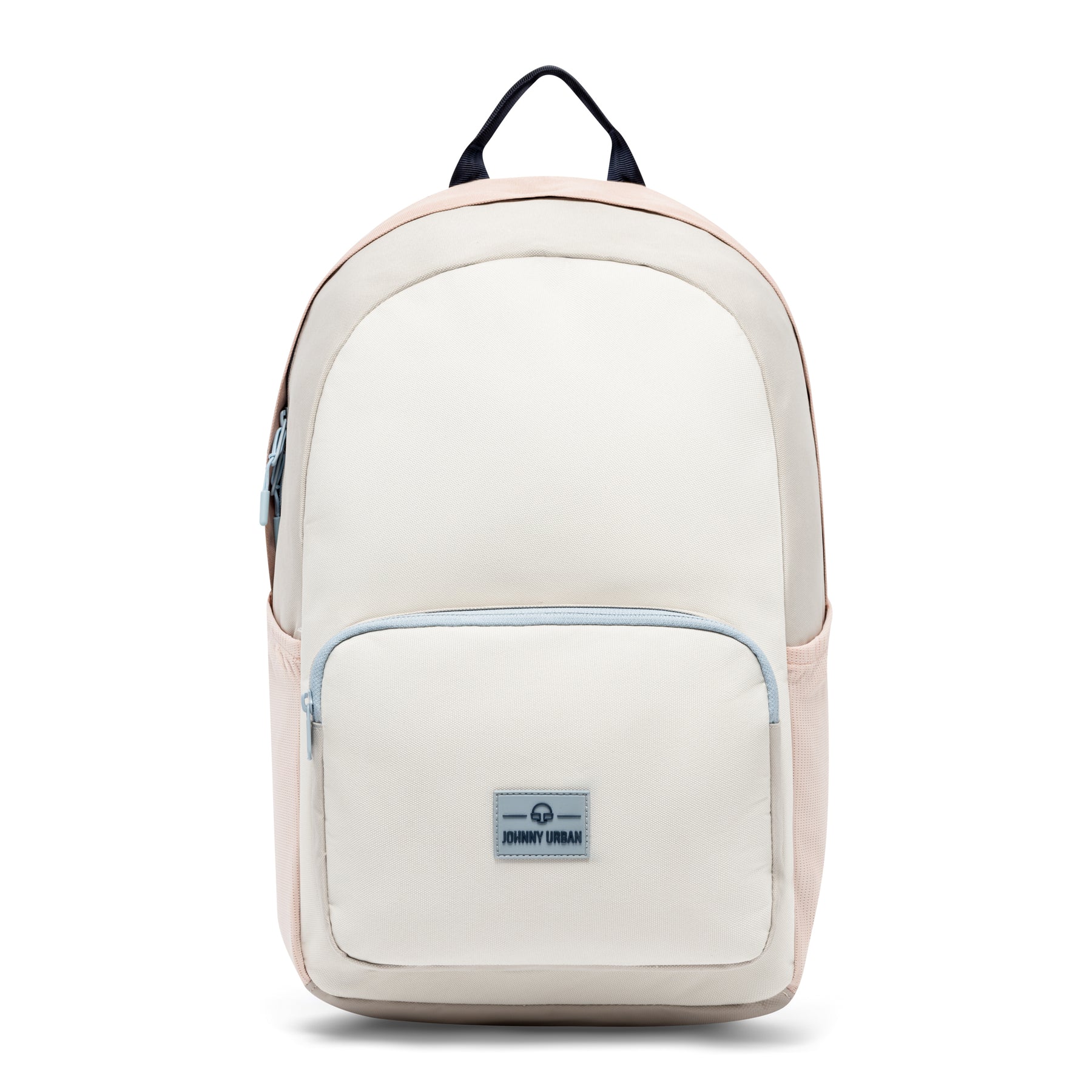 Rucksack 'Mo' von Johnny Urban in sand-rosa mit Fronttasche und seitlichen Netztaschen