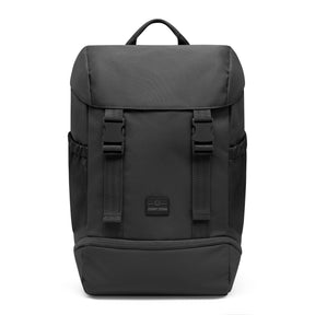 Schwarzer Johnny Urban Rucksack 'Nico' mit zwei Frontschnallen und seitlichen Taschen