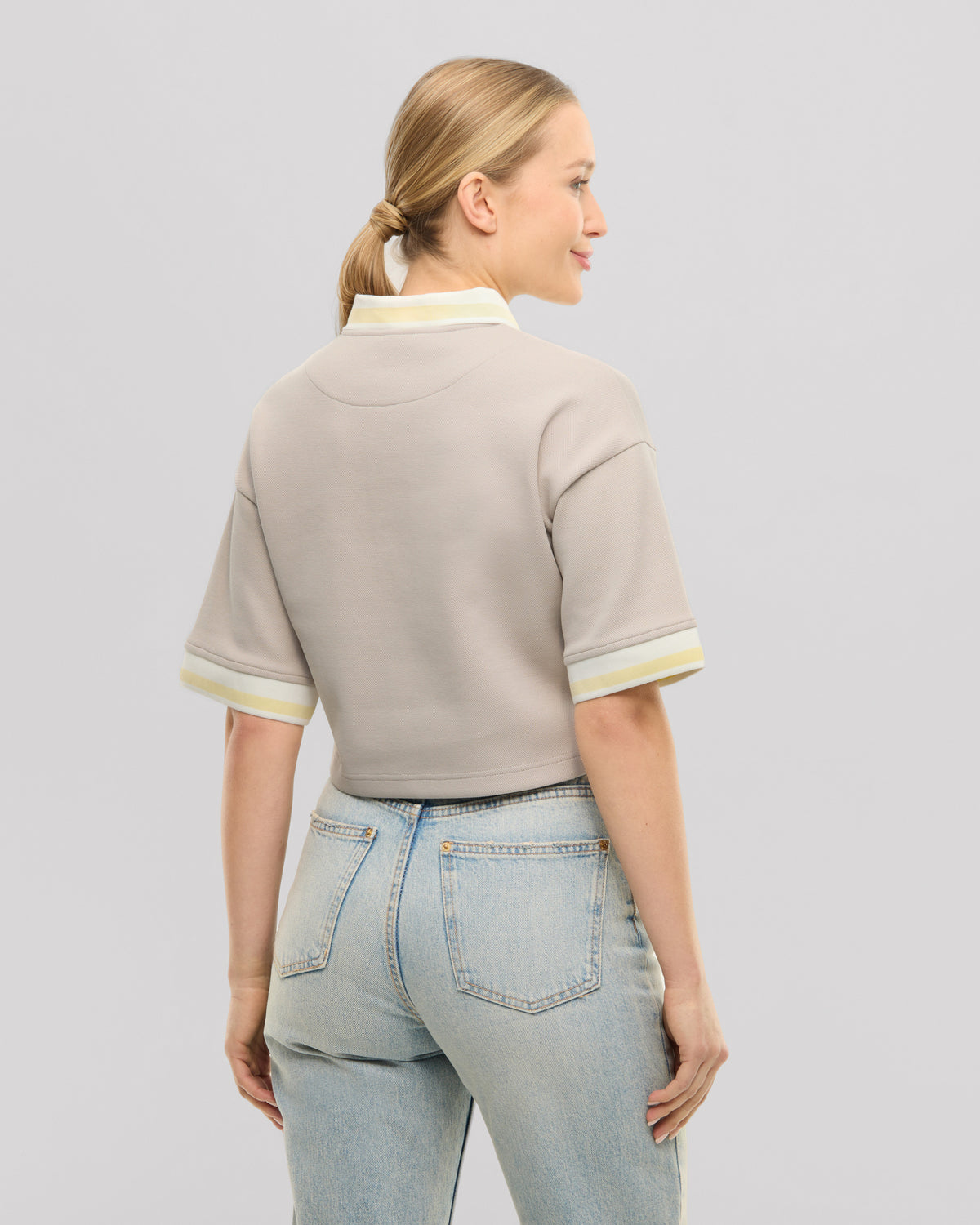 Cropped polo shirt "Abbie"