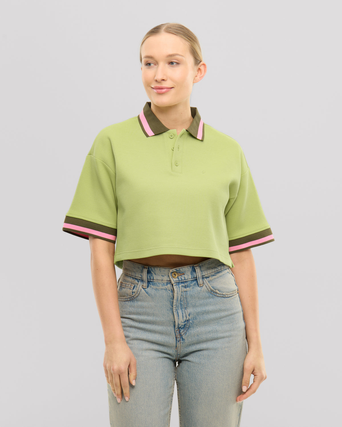 Cropped polo shirt "Abbie"