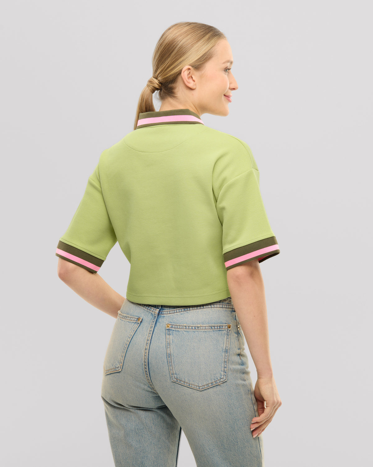 Cropped polo shirt "Abbie"