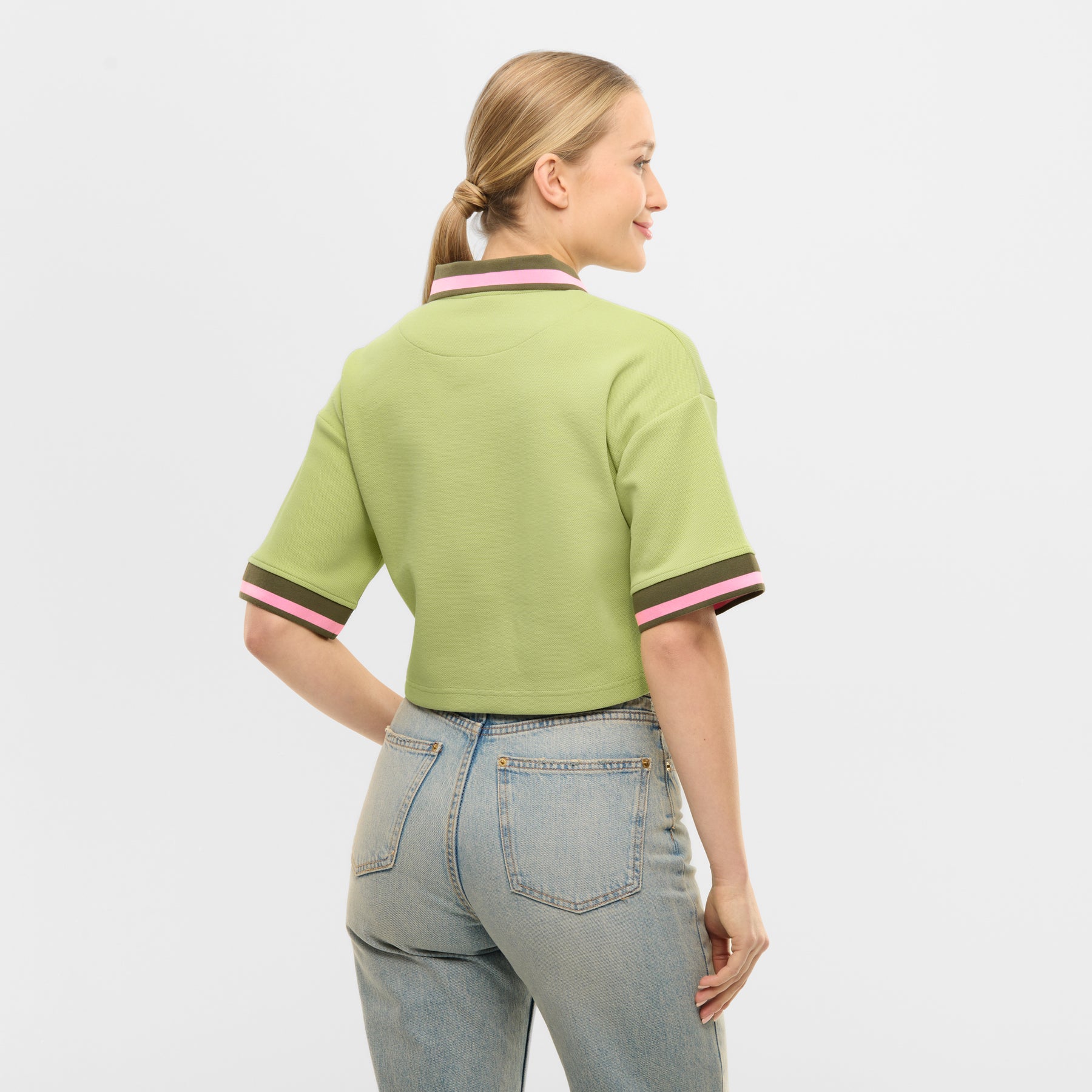 Cropped polo shirt "Abbie"