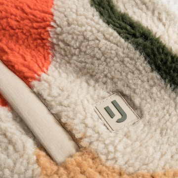 Cropped teddy fleece jacket 