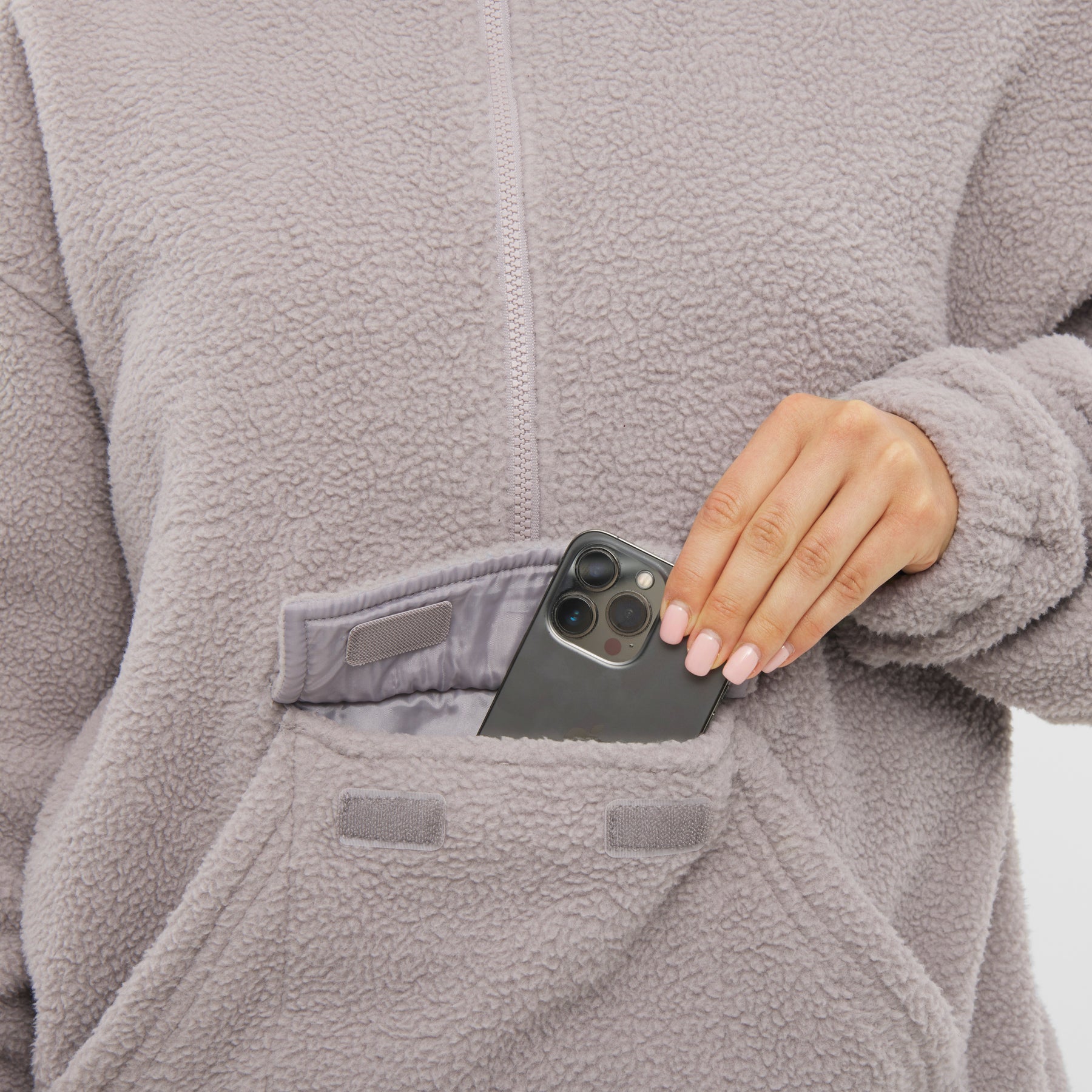 Half zip fleece sweater “Ruben”