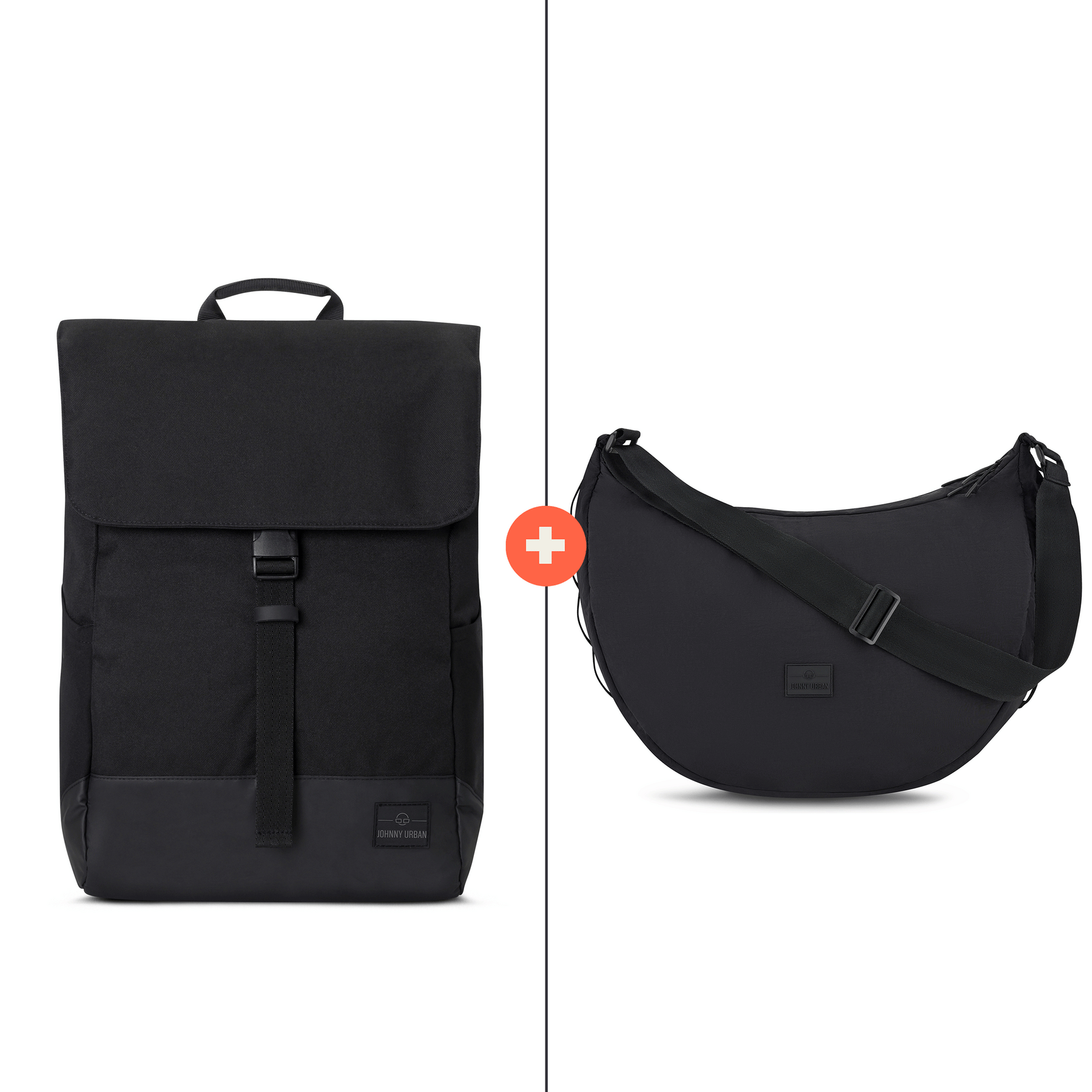 Rucksack + Half Moon Bag Set