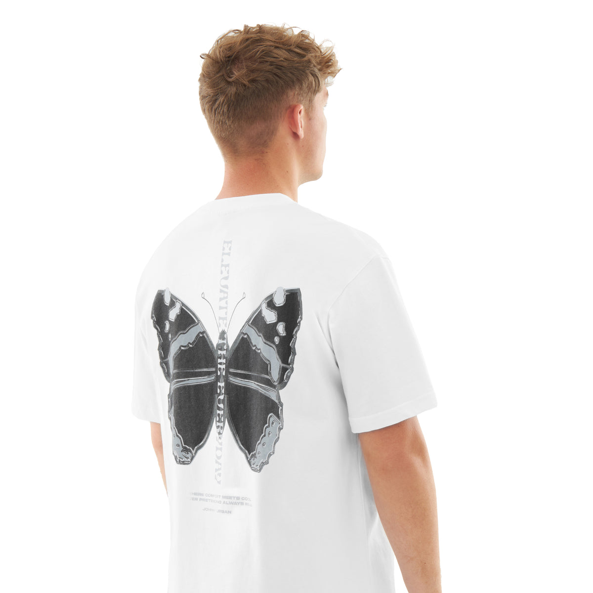 Oversized T-shirt with butterfly print | Johnny Urban