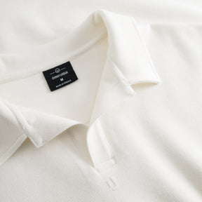 Cremefarbenes Poloshirt Landon von Johnny Urban mit klassischem Kragen und mittlerer Größe