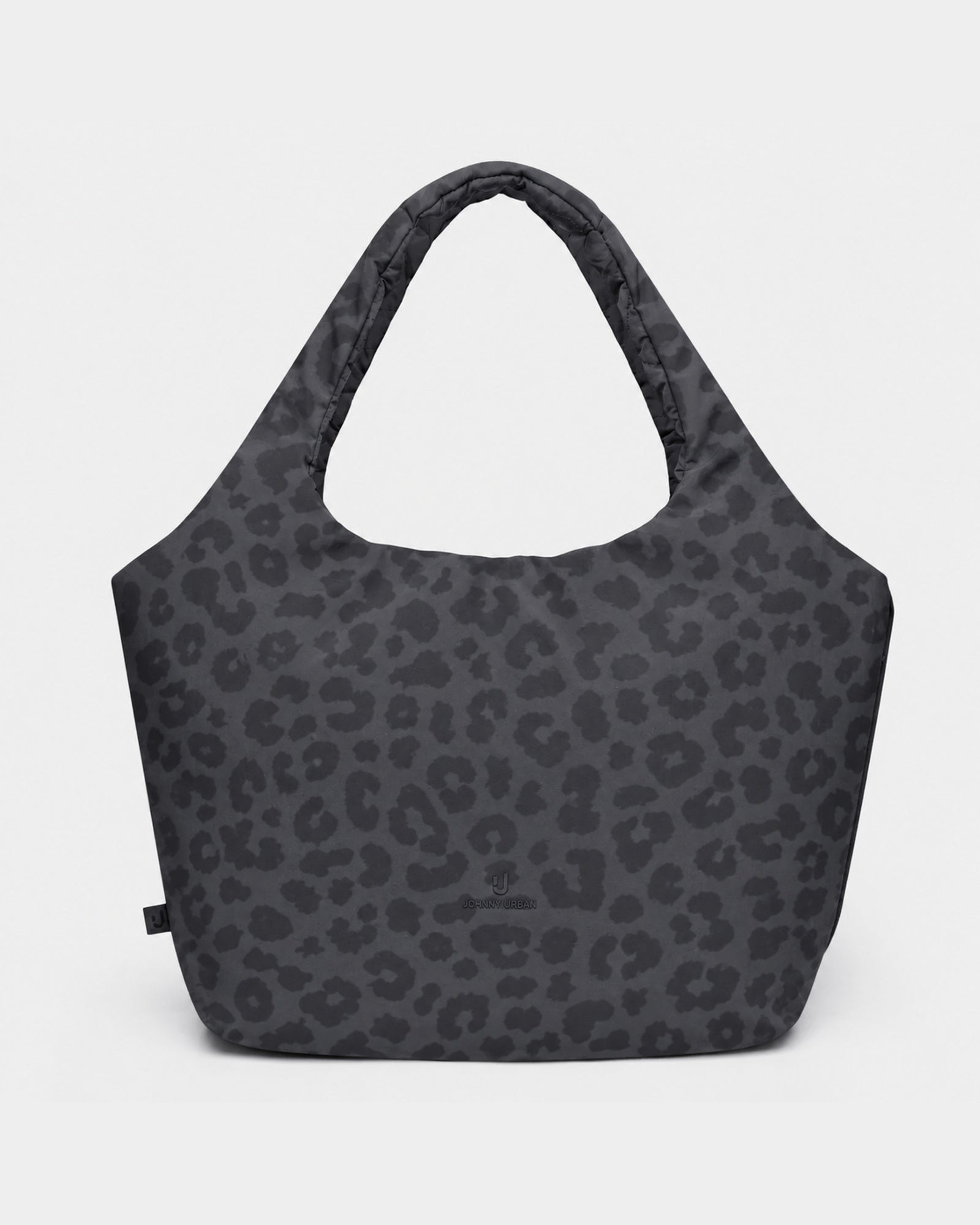 "Cleo" shopper bag, grey leopard print