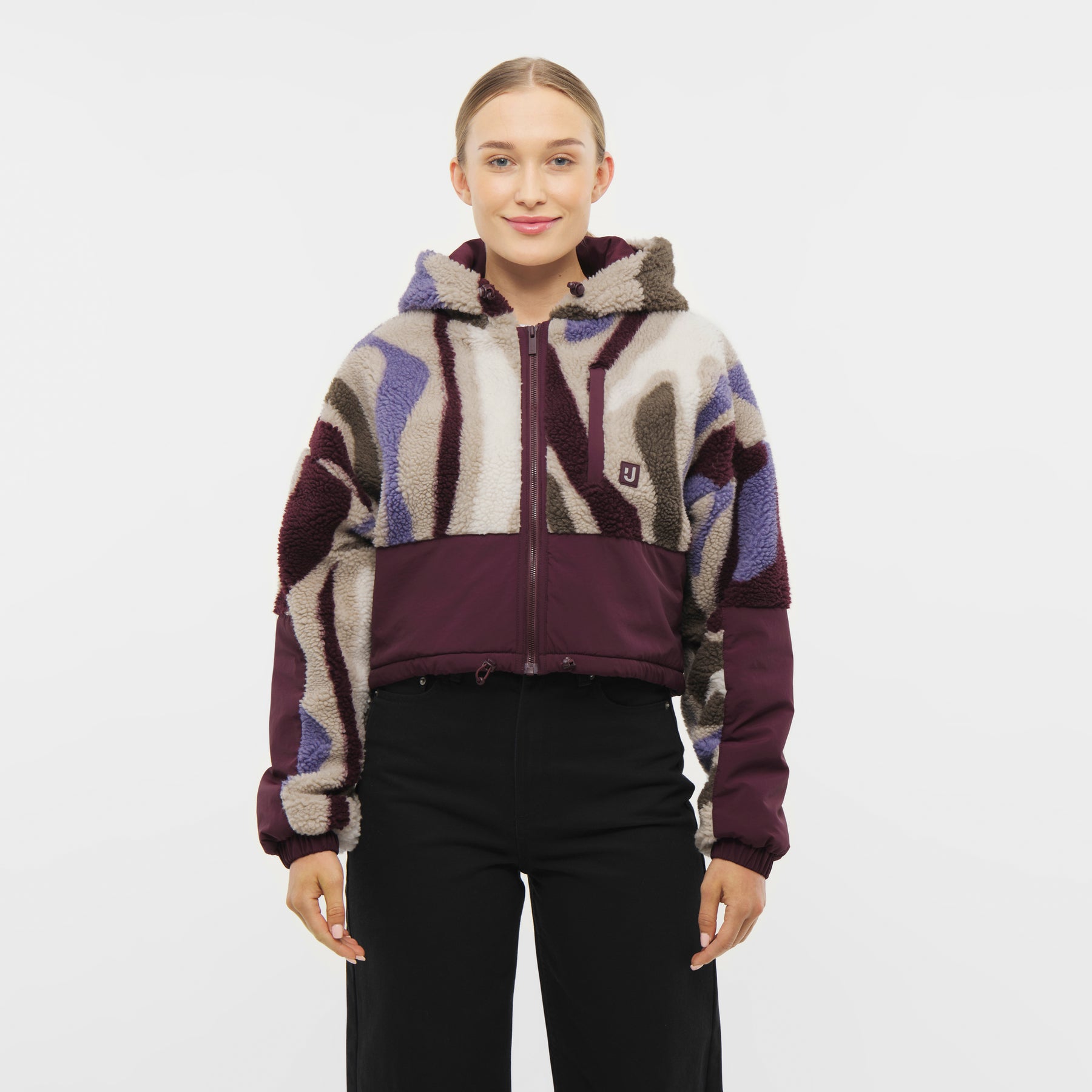 Cropped Teddy Fleece Jacket "Carey"