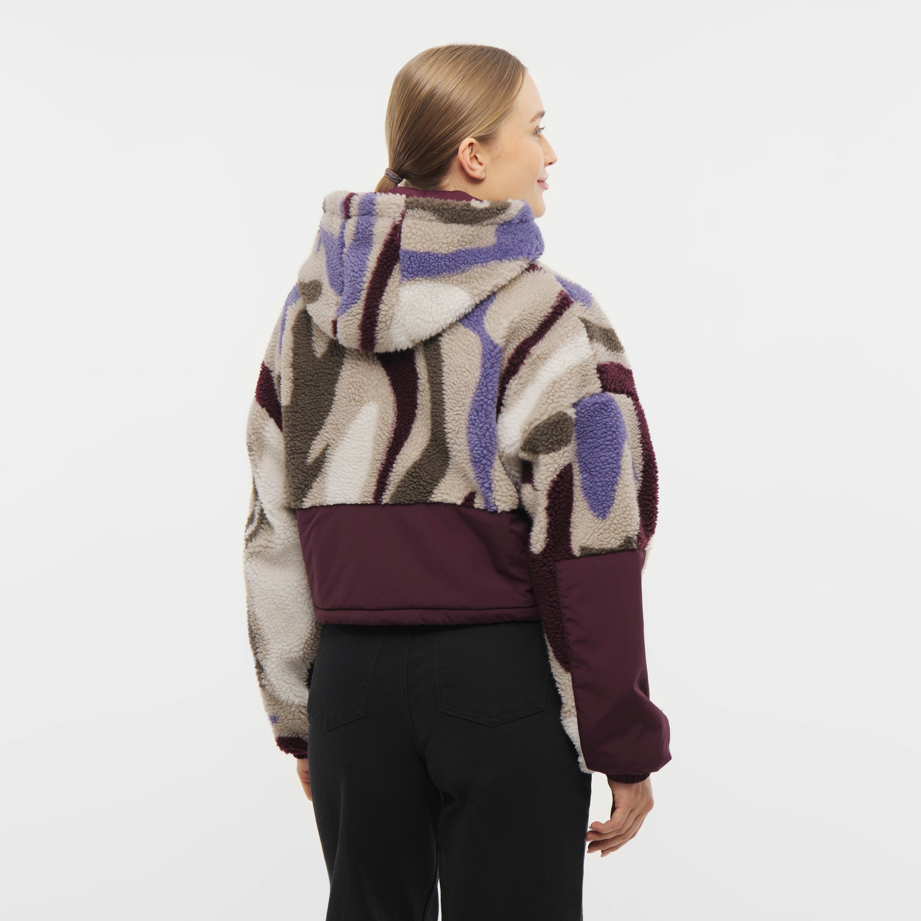 Cropped Teddy Fleece Jacket "Carey"