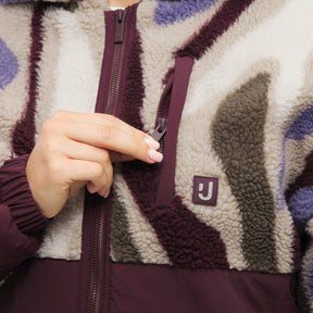 Cropped Teddy Fleece Jacket "Carey"