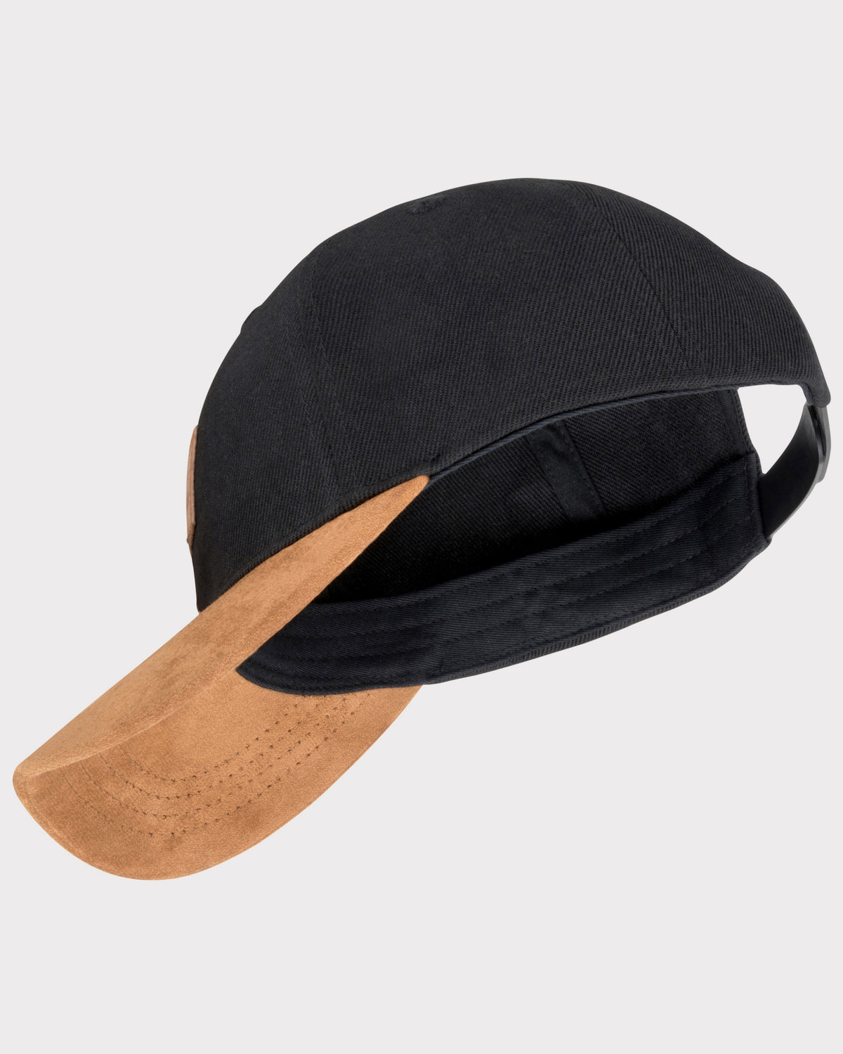 Johnny Urban Baseball-Cap 'Dean' mit schwarzer Krone und braunem, gebogenem Schirm