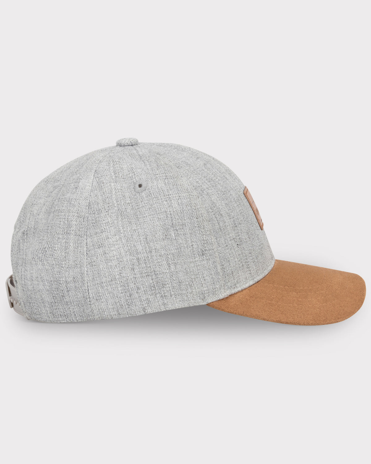 Johnny Urban Cap 'Dean' mit gebogenem Schirm in Grau und Braun aus Stoff