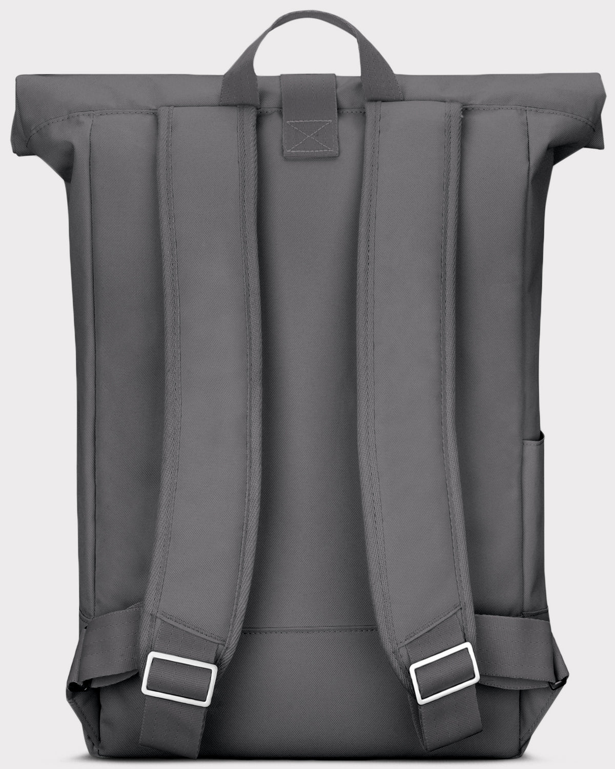Dunkelgrauer Rolltop Rucksack 'Robin Large' mit gepolsterten Schultergurten