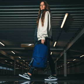 Blauer Rucksack für Teenager Mädchen & Jungen